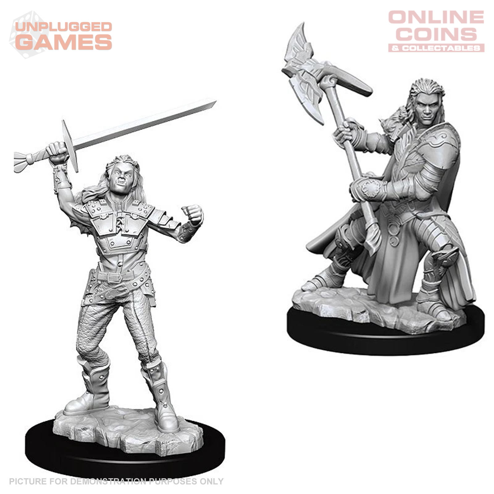 D&D Nolzurs Marvelous Unpainted Miniatures Female Half Orc Fighter